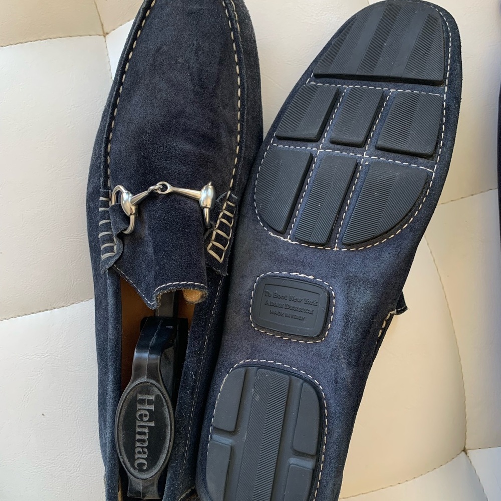 Men's Black Suede Loafers